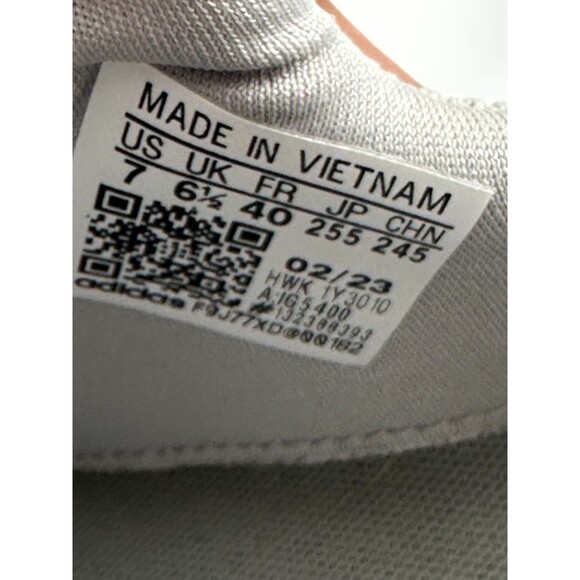 Adidas Lite Racer Adapt 5.0 Sneaker Grey Flash Aqua Camo Slip On Women 8 Youth 7 - Picture 10 of 13